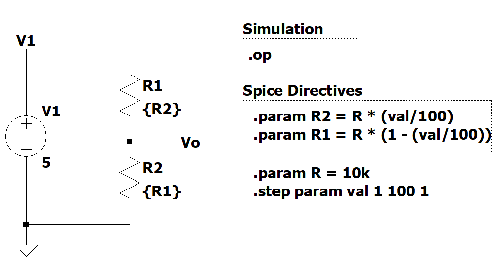 LTSpice Variable Resistor Engr Edu